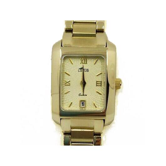 Lotus senora caja rectangular chapado en oro 15195 Joyeria Fuentefria