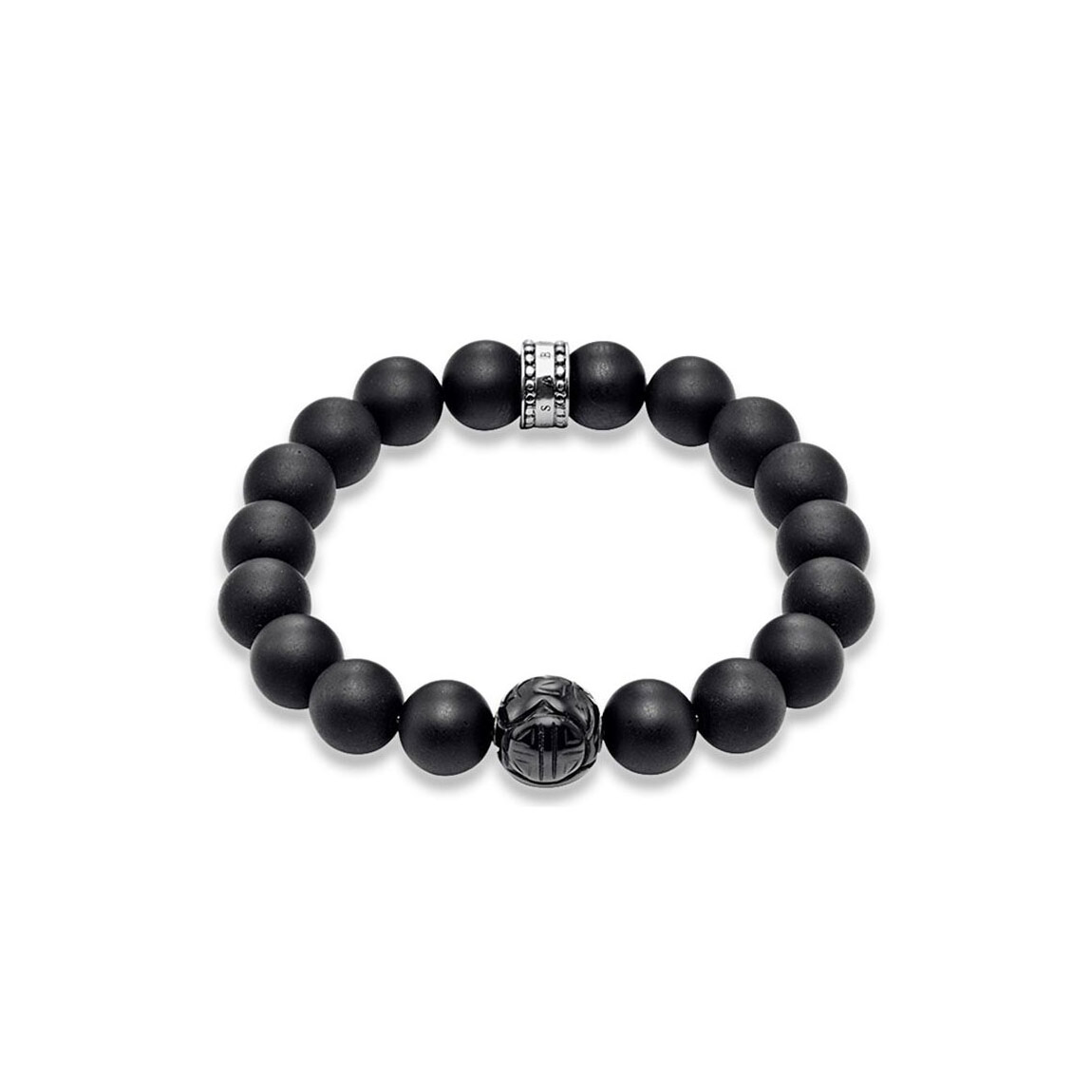 Pulsera Thomas Sabo Obsidiana A1085 - Joyería Fuentefría