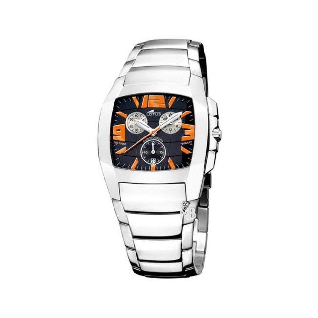 Reloj Lotus se ora caja cuadrada esfera negra 15315 Joyer a