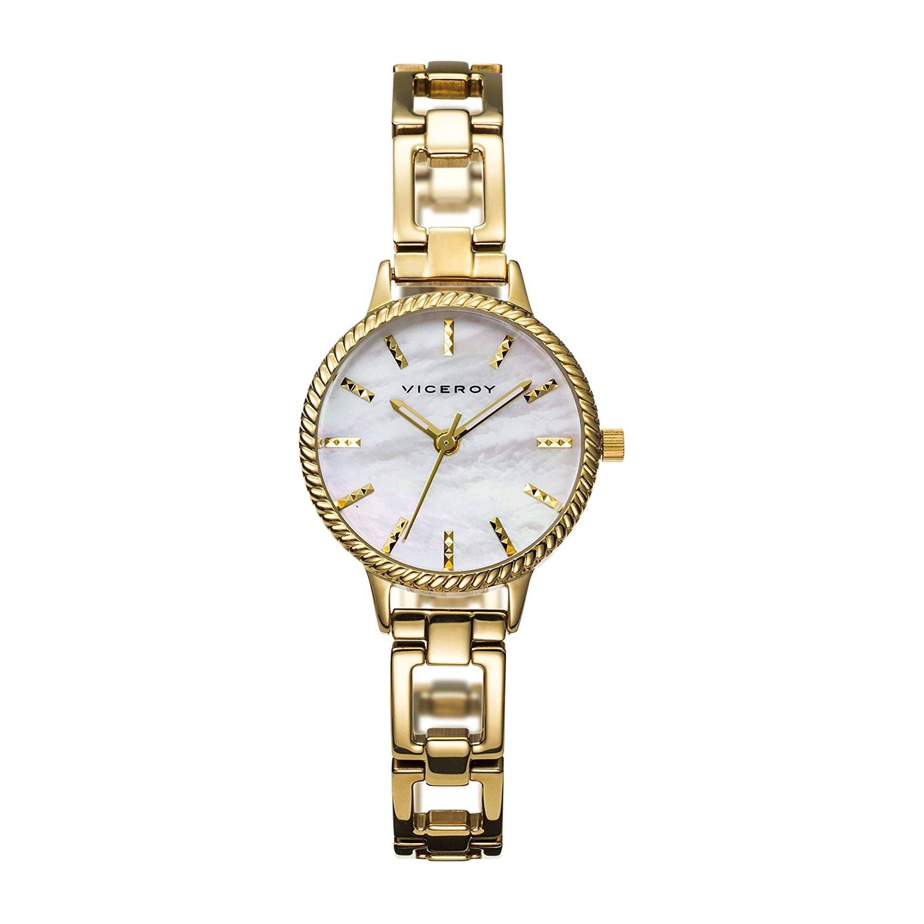 Reloj dorado mujer nácar, relojes de señora. Joyería SergeLL