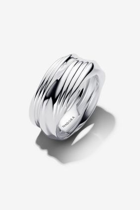 Pandora Anillo Doble Entrelazado Plata de primera ley