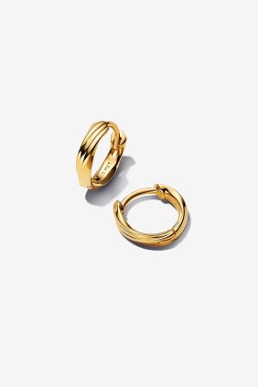 Pandora Pendientes Abrazo Entrelazado Recubrimiento en oro de 14k