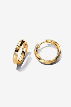 Pandora Pendientes de Aro Entrelazados Recubrimiento en oro de 14k
