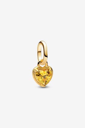 Pandora Charm MIni Colgante Corazón Recubrimiento en oro de 14k