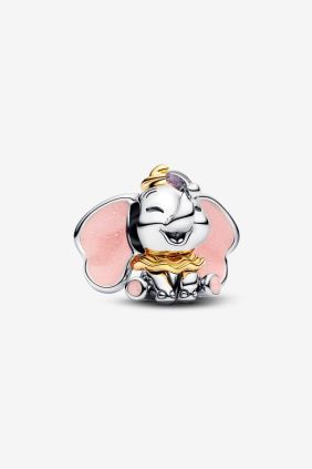 Charm Dumbo de Disney Plata de primera ley, Recubrimiento en oro de 14k