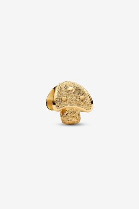 Charm Mini Seta Textura Recubrimiento en oro de 14k
