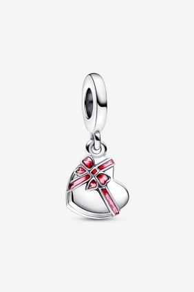 Pandora Charm Colgante Regalo de Caja de Bombones Que Se Puede Abrir
