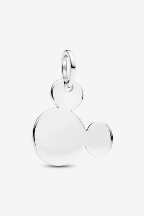 Charm Colgante Grabable Mickey Mouse de Disney Plata de primera ley