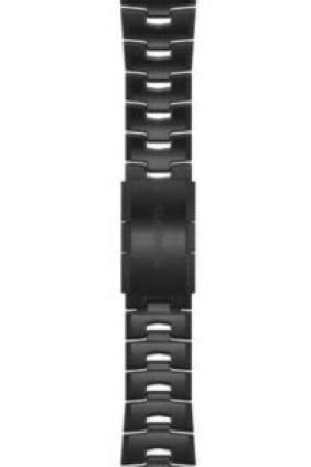 GARMIN Correa de reloj QuickFit® 26 Pulsera de titanio con aberturas de ventilación, revestimiento de DLC de color gris carbón