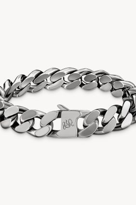 Thomas Sabo Pulsera blindada 12 mm plata