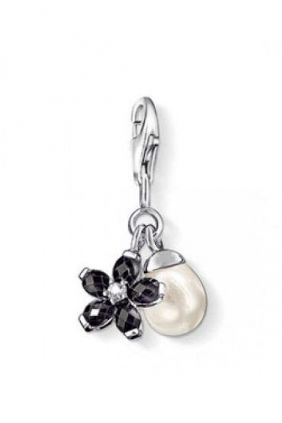 Comprar Abalorio Charm cruz negra y perla Thomas Sabo 0414