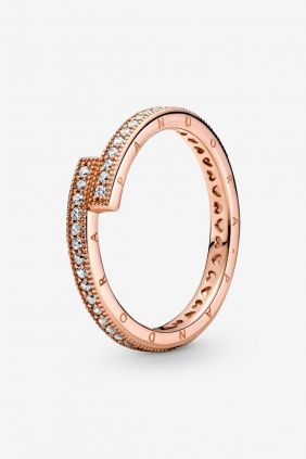 Comprar online Anillo Superpuesto Brillante Oro rosa 189491C01