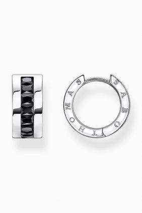 Comprar online Aros Thomas Sabo con piedras negras pavé plata CR670-643-11