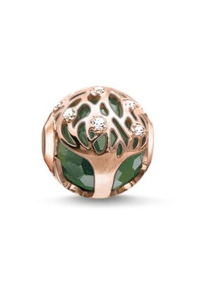 Comprar online Bead árbol de la vida verde Thomas Sabo Karma beads K0168-842-6