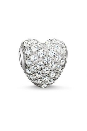 Bead corazón Thomas Sabo de pavé blanco