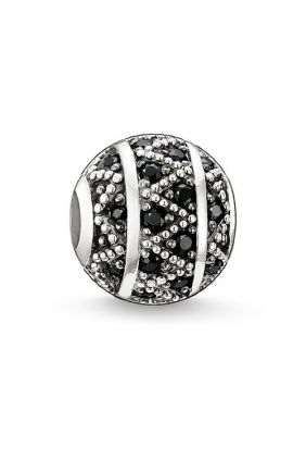 Bead zigzag negro Thomas Sabo Karma beads