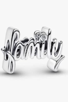 Pandora Charm Familia Escrito a mano