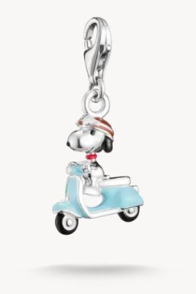 Thomas Sabo Peanuts™ Charm Snoopy sobre Vespa – Original