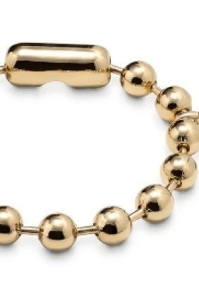 Pulsera de bolas bañada en oro de 18k Unode50