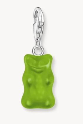 Charm de Osito de Oro verde de plata Thomas Sabo 