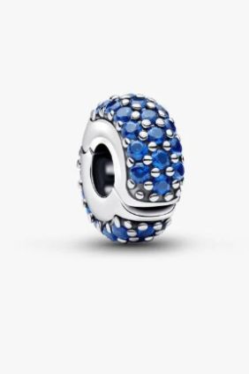 Pandora Charm de Clip Gemas Azul Real