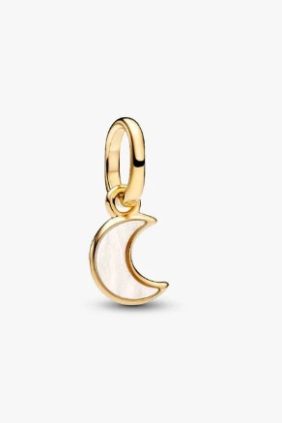 Pandora Charm Mini Colgante Luna Creciente Blanca