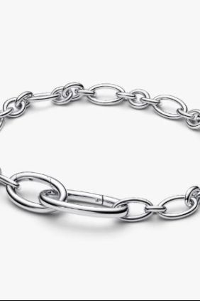 Pandora Pulsera de Cadena de Eslabones Link Ovalado que se abre