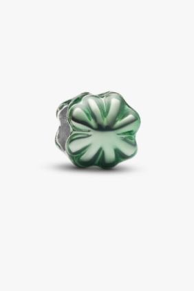 Pandora  Charm Mini Trébol Verde Plata de primera ley