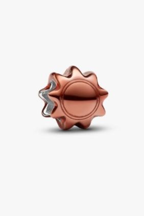 Pandora  Charm Mini Sol Naranja Plata de primera ley
