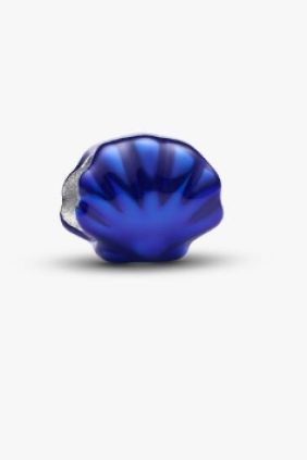 Pandora  Charm Mini Concha Azul Plata de primera ley