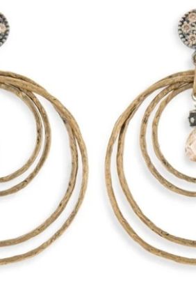  PlatadePalo Pendientes Mujer Darien aros de plata 925 y bronce