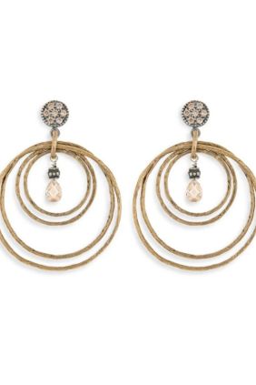  PlatadePalo Pendientes Mujer Darien aros de plata 925 y bronce