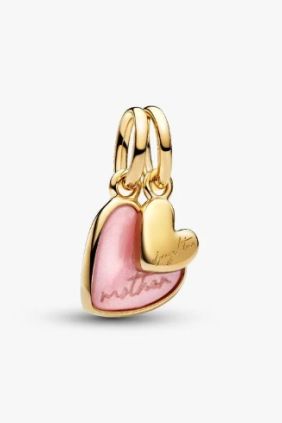 Pandora Charm Colgante Divisible Madre e Hija Rosa