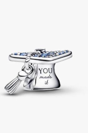 Pandora Charm Birrete de Graduación 2026 Azul Brillante