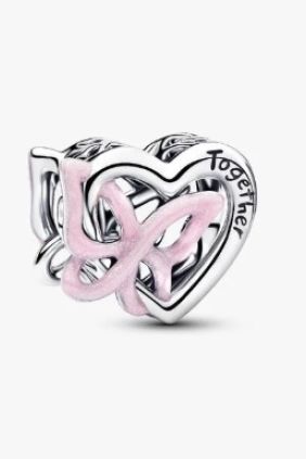 Pandora Charm Corazón y Mariposa Entrelazado