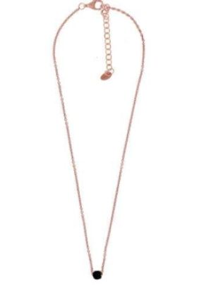 Collar Pesavento Polvere di Sogni. Plata Rosa + Polvo Azul WPLVE1420