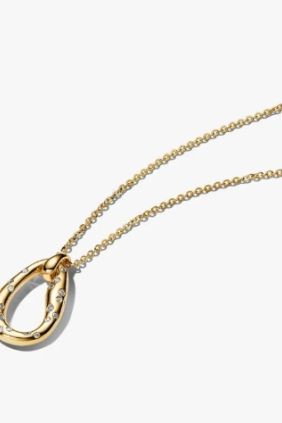 Pandora Collar Forma Orgánica Gemas Engastadas