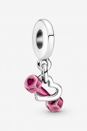 Comprar online Charm Colgante Mancuerna y Corazón Pandora 799545C01