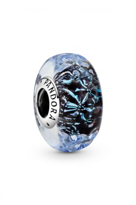 Charm Cristal de Murano Azul Oscuro Pandora