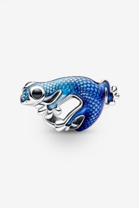 Charm Geco Azul Metálico Pandora