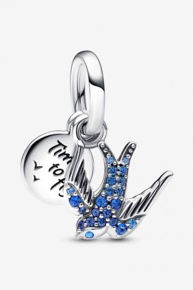 Comprar online Charm Pandora Colgante Doble Golondrina Brillante 792570C01