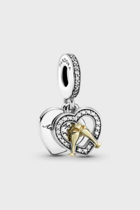 Charm colgante en plata de ley Feliz Aniversario Pandora