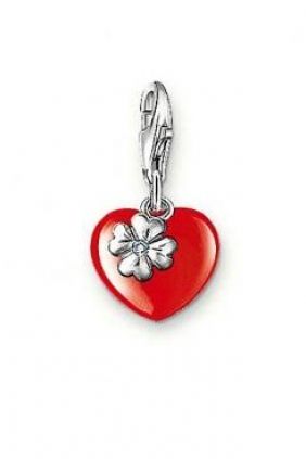 Comprar Charm corazón rojo con brillante Thomas Sabo  onlne