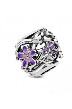 Comprar online Charm en plata de ley Margarita Morada Pandora 798772C02