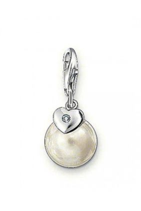 Charm perla con brillante Thomas Sabo charm club