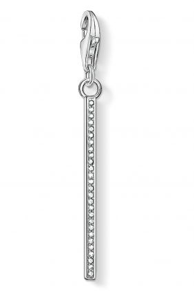 Colgante charm Thomas Sabo barra vertical plata