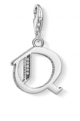 Colgante charm Thomas Sabo letra Q plateada