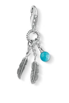 Colgante charm Thomas Sabo pluma étnica