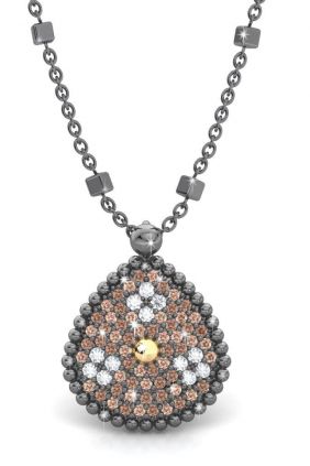 comprar online Colgante plata y oro amarillo 18k circonita de Bohemme 7PRI023P42