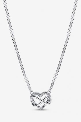 Comprar online Collar Pandora Corazón Infinito Brillante 392666C01-50